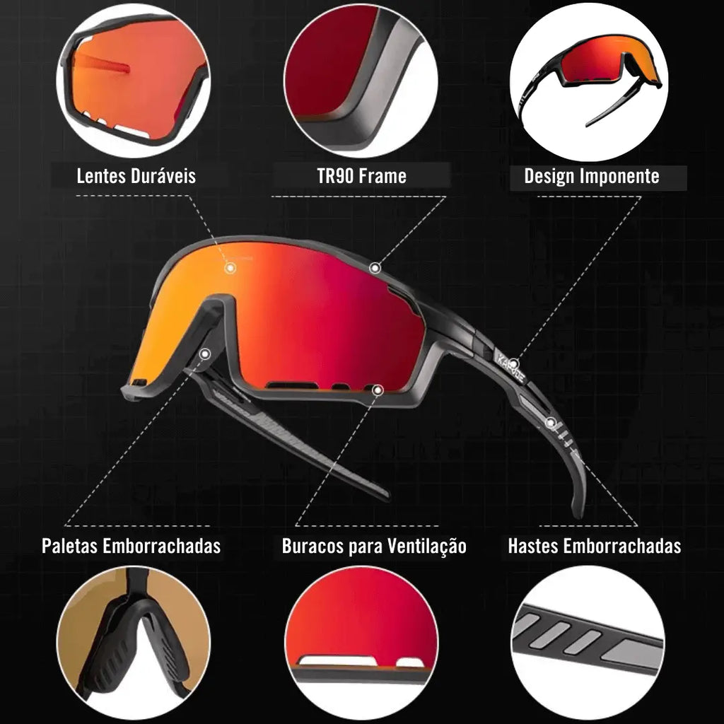 Sportliche Bewegungs-Sonnenbrille